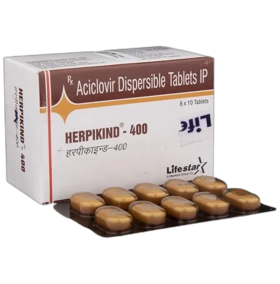 herpikind 400mg tablet 10's